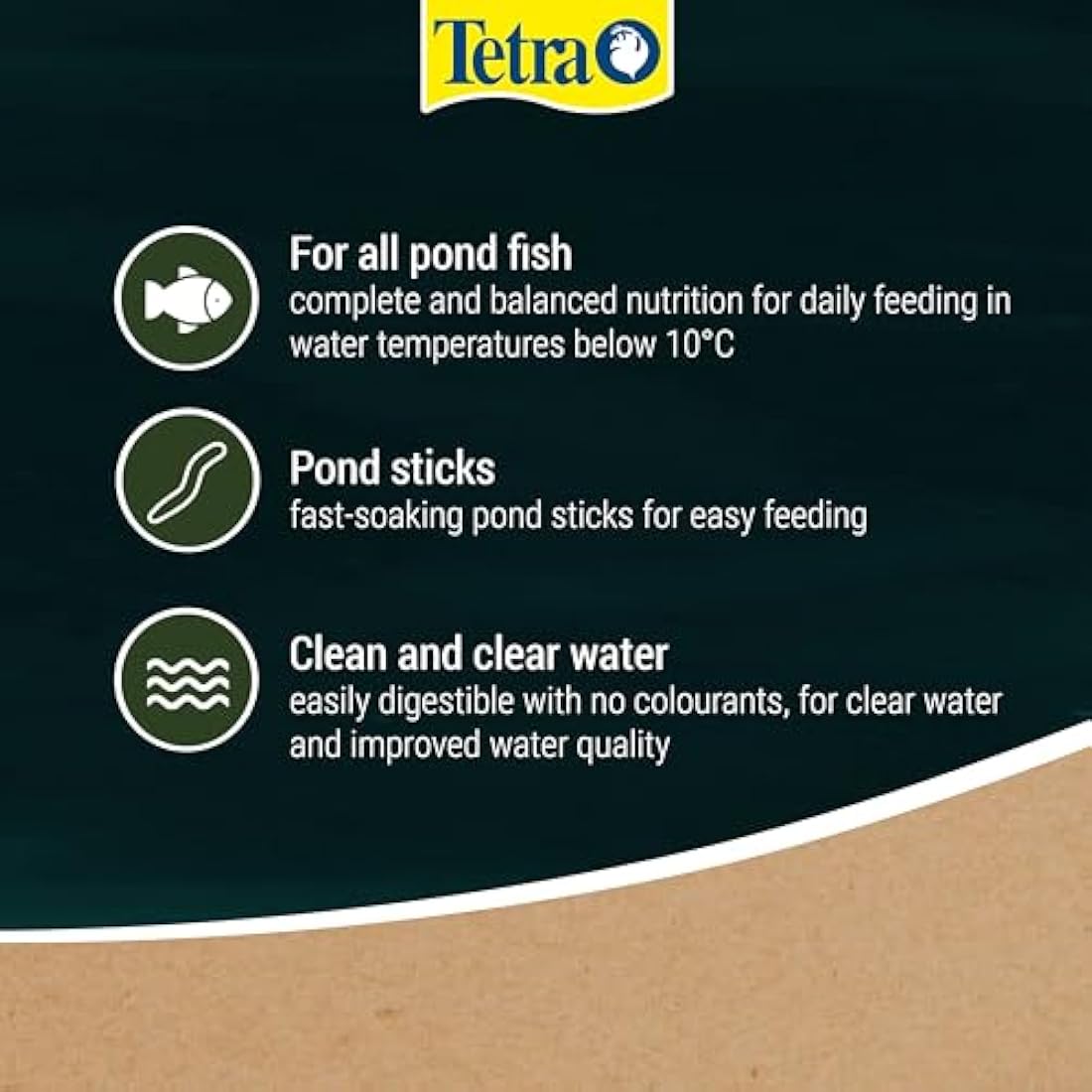 Tetra Wheatgerm Pond Fish Food Sticks – 1.4kg Cold Weather Feed