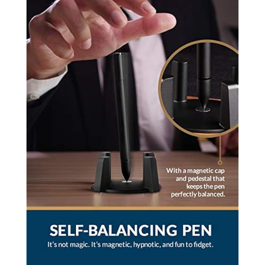 Novium Hoverpen – Luxury Magnetic Standing Executive Ballpoint Pen