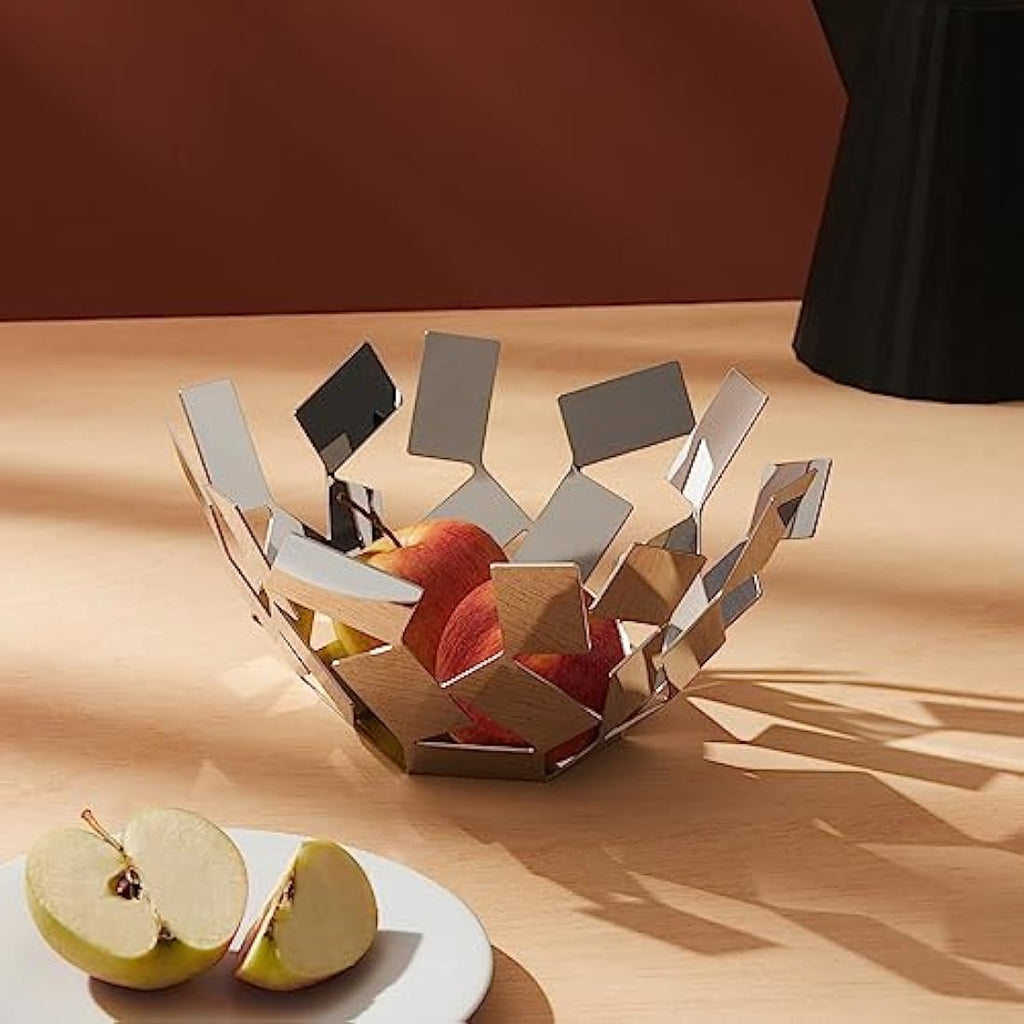Alessi La Stanza Dello Scirocco Fruit Bowl | Mirror Polished Steel