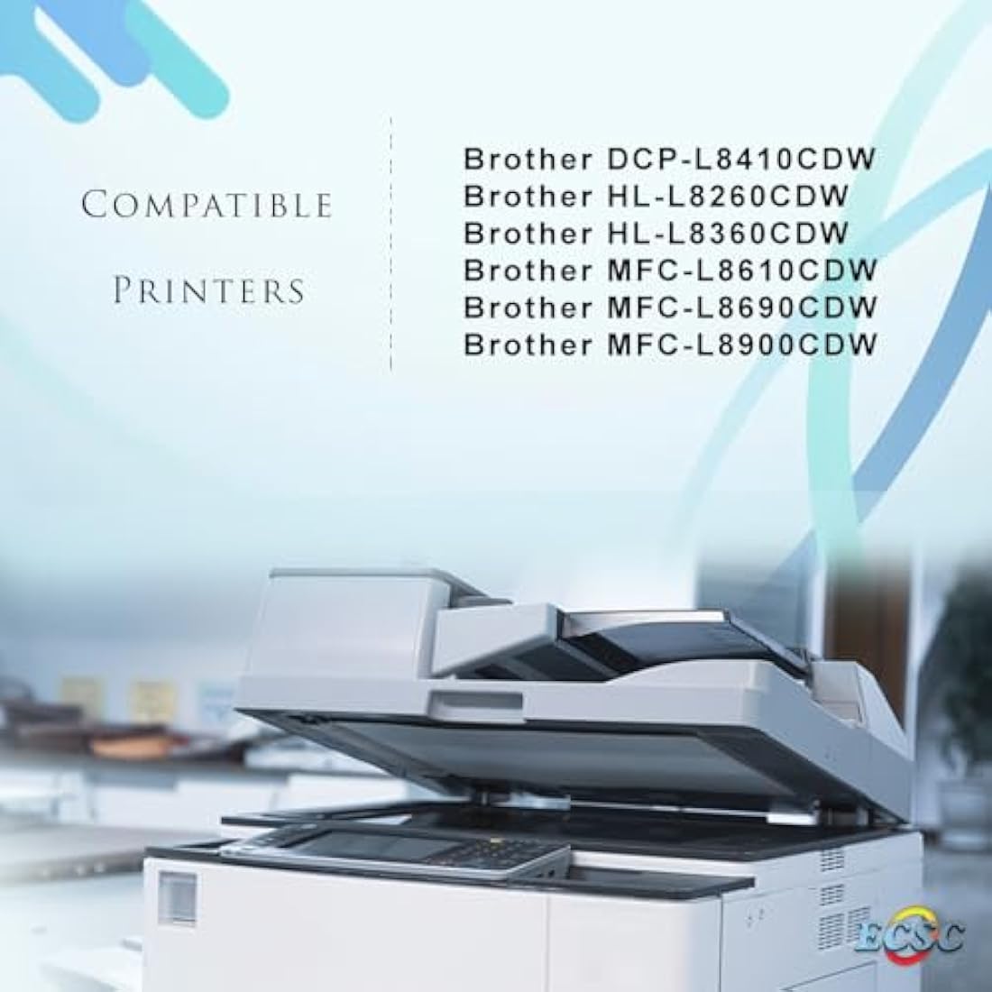 ECSC Compatible TN423 Toner Cartridges for Brother Printers, 4-Pack