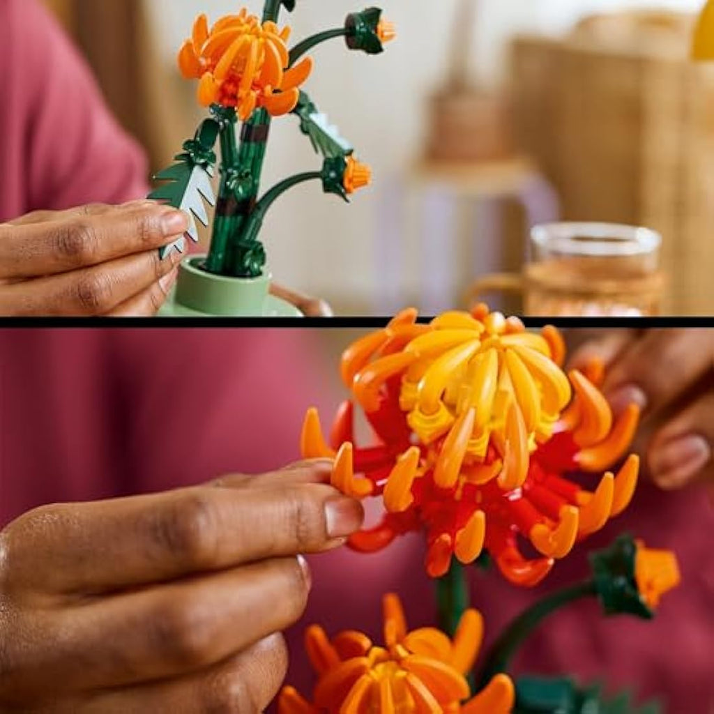 LEGO Botanicals Chrysanthemum Artificial Flower Model Kit for Adults