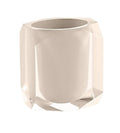 Gedy Resin Bathroom Brush Holder – Modern Beige Vanity Organizer