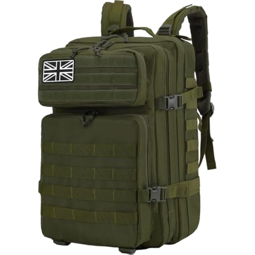 Delgeo 45L Military Tactical Backpack – Waterproof Molle Assault Pack