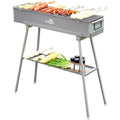 WILLBBQ Portable Charcoal Grill – Foldable Alloy Steel Hibachi BBQ