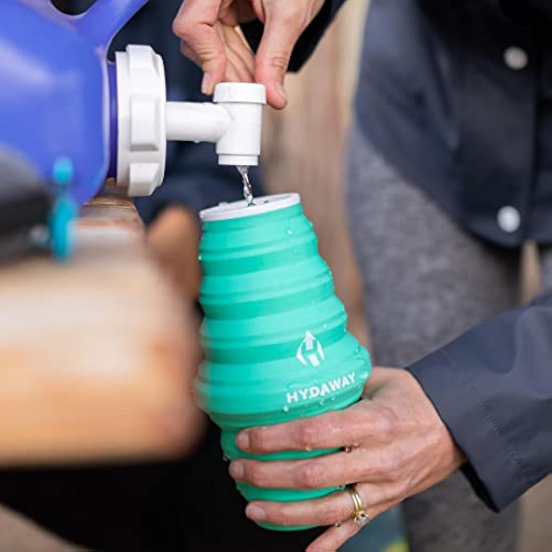 HYDAWAY Collapsible Water Bottle – 25oz Silicone Travel Bottle