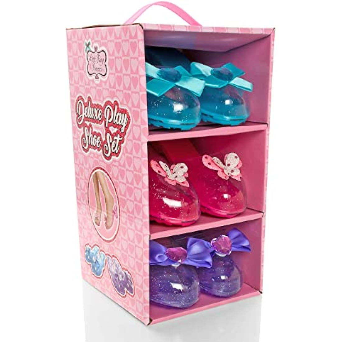 Jolof Store Princess Dress Up Shoes - 3 Pair Jelly Shoe Set for Girls