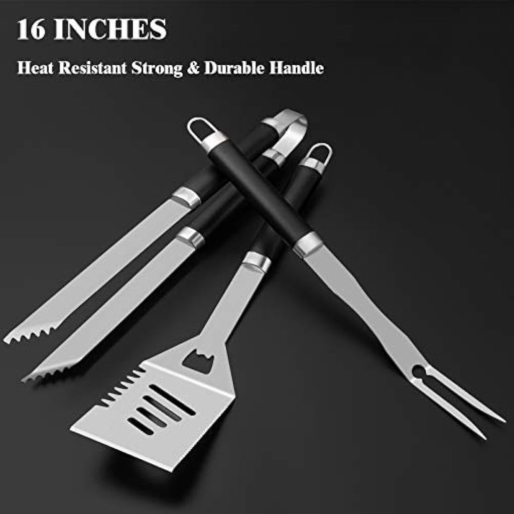 ROMANTICIST 26pc Stainless Steel Grill Tool Set with Aluminum Case