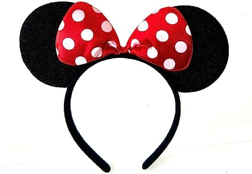 Minnie Mouse Ears Headband –  Polka Dot Fancy Dress Bow