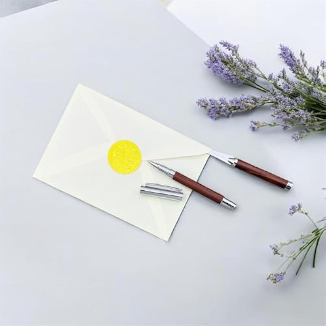 LACHIEVA LUX Rosewood Rollerball Pen and Letter Opener Gift Set | TimberDuo