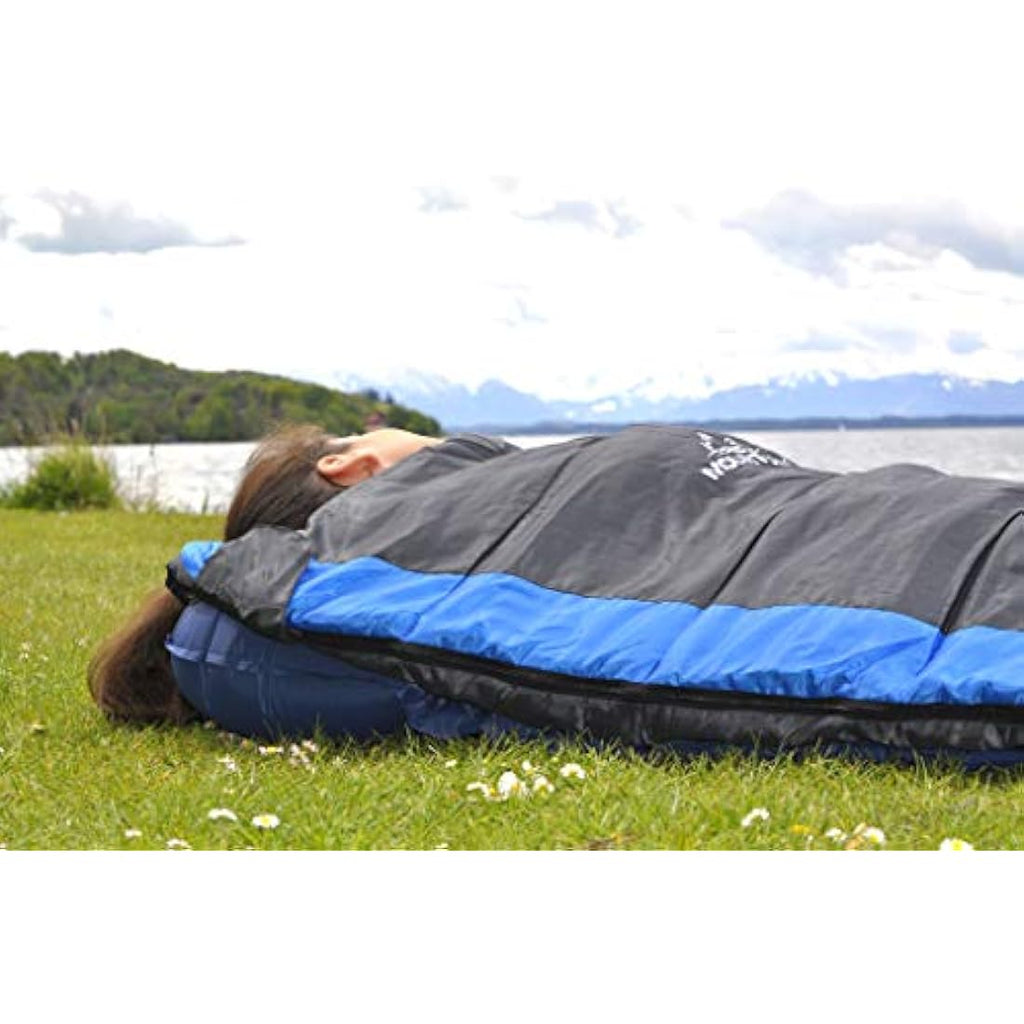Mountrex Ultralight Mummy Sleeping Bag – Compact Summer Gear with Pillow