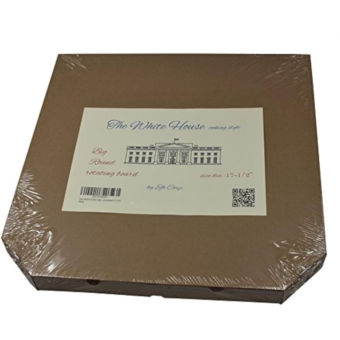 The White House Beech Wood Lazy Susan – 17.5" Rotating Cake & Cheese Board