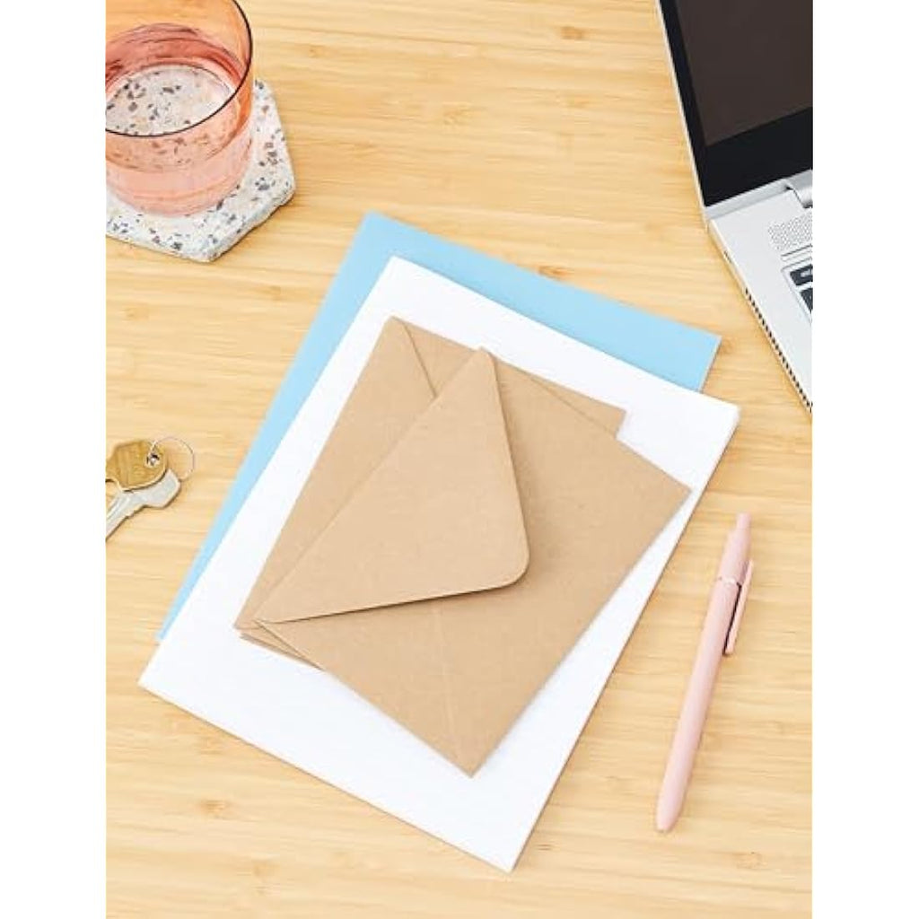Jolof Store C6 Kraft Envelopes – Recycled Eco-Friendly Card Making