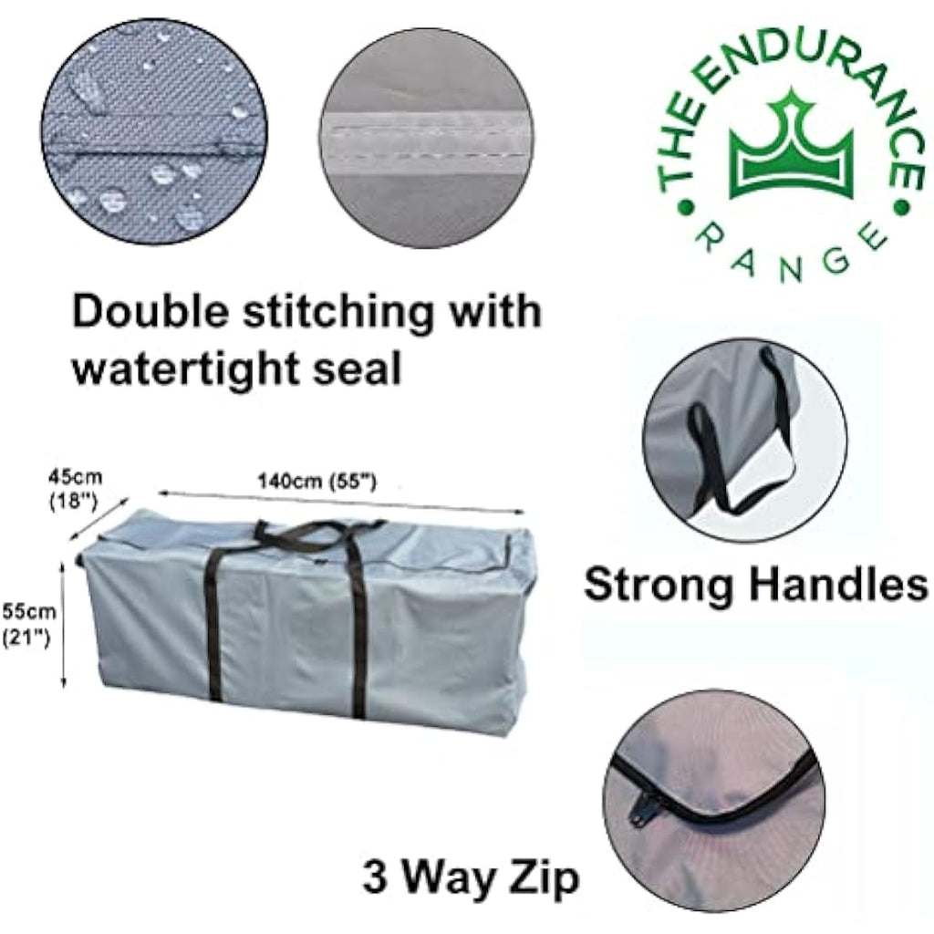 Kingsbridge Heavy Duty Garden Cushion Storage Bag - 600D Oxford Fabric