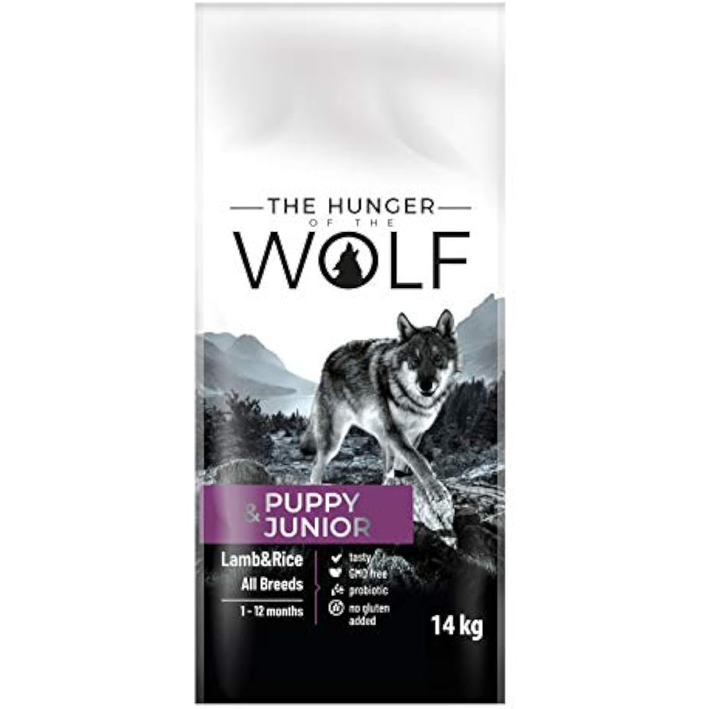 The Hunger of the Wolf Lamb & Rice Puppy Dry Dog Food - 14 kg