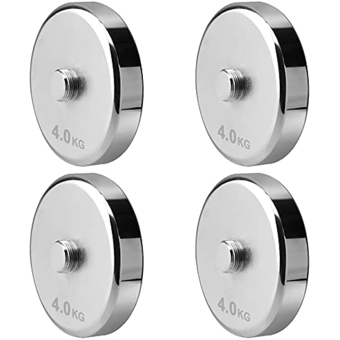Northdeer Steel Dumbbell Weight Plates - 4 Piece Set (0.75kg to 2.5kg)