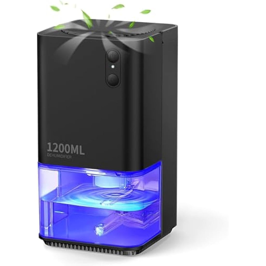 EasyAcc 1200ml Portable Mini Dehumidifier | Ultra Quiet Auto Shut-Off
