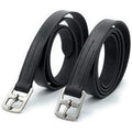 Leather Stirrup Leathers - Durable Equestrian Gear, 54-Inch Black