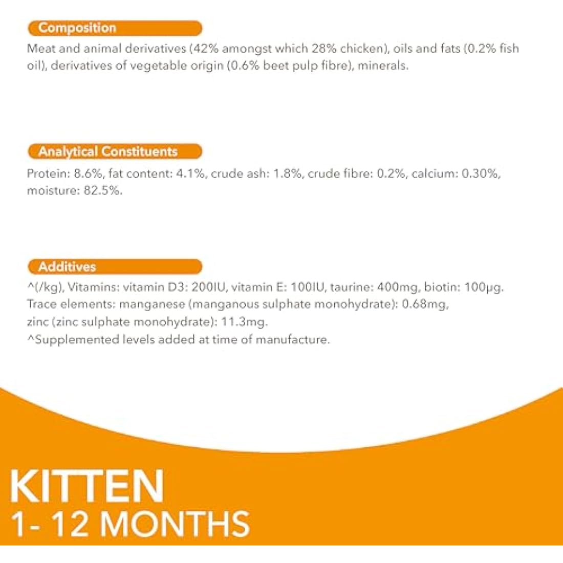 IAMS Kitten Wet Cat Food – Chicken in Gravy – 12 x 85g Multipack