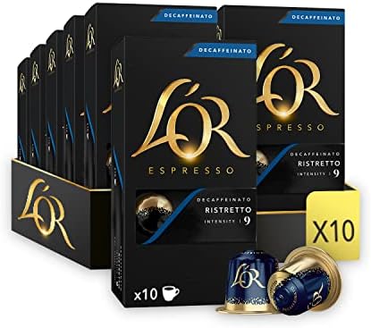 L'OR Espresso Ristretto Decaf Coffee Pods | Nespresso Compatible | 100 Pack