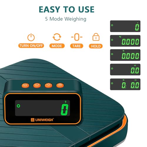 UNIWEIGH Digital Postal Scale – 86lb Shipping Parcel Scale with LCD Display