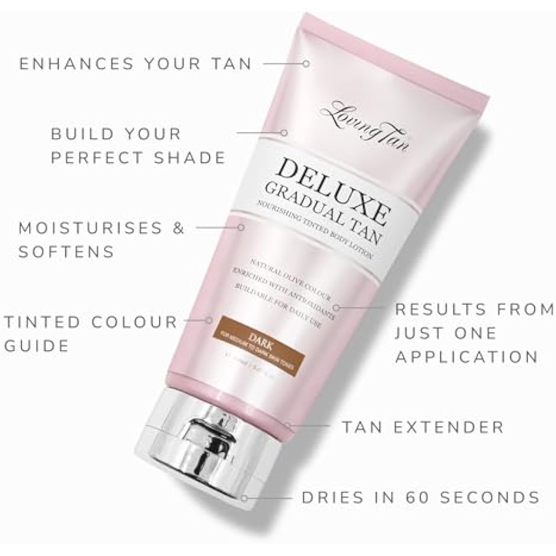 Loving Tan Deluxe Gradual Tan - Dark Self Tanning Lotion - 150ml