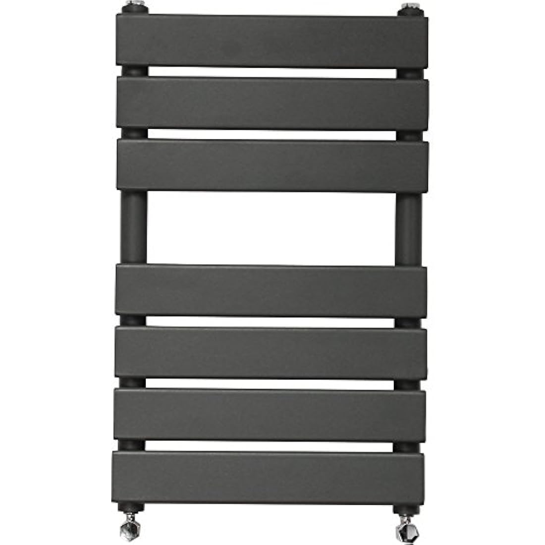 NRG Anthracite Flat Panel Heated Towel Rail – 650x400mm Steel Radiator