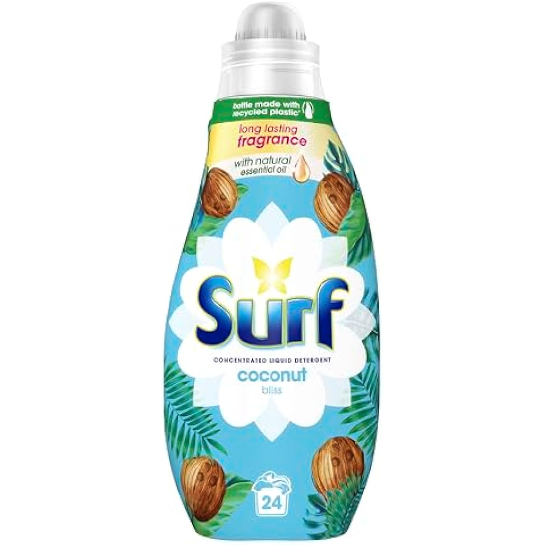 Surf Coconut Bliss Liquid Laundry Detergent - 192 Washes (8 x 648ml)