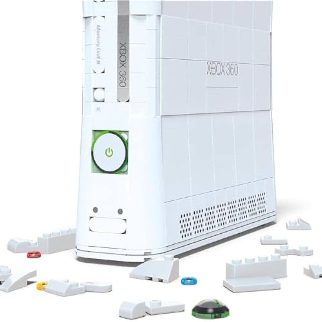 MEGA Xbox 360 Building Set – 1342 Piece Replica Model with LED Lights
