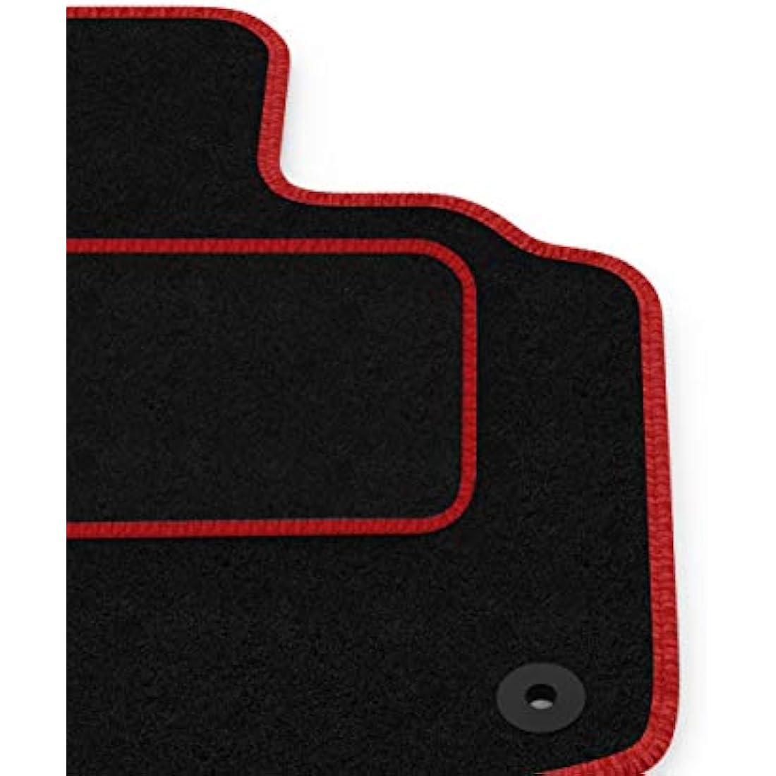 Audi A3 (2013-2018) Car Mat Set - Black Carpet with Red Trim | 4 Piece