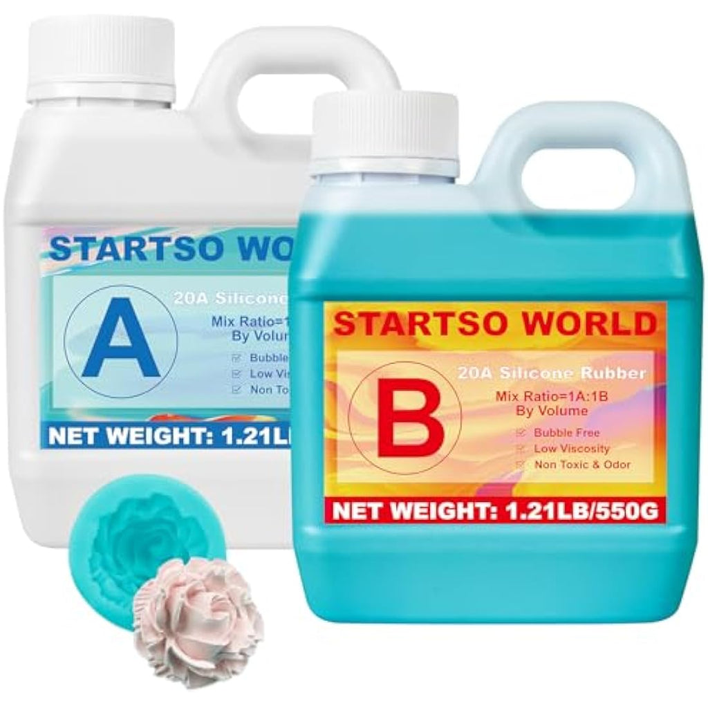 STARTSO WORLD Silicone Mold Making Kit – Food Safe Platinum Liquid Rubber