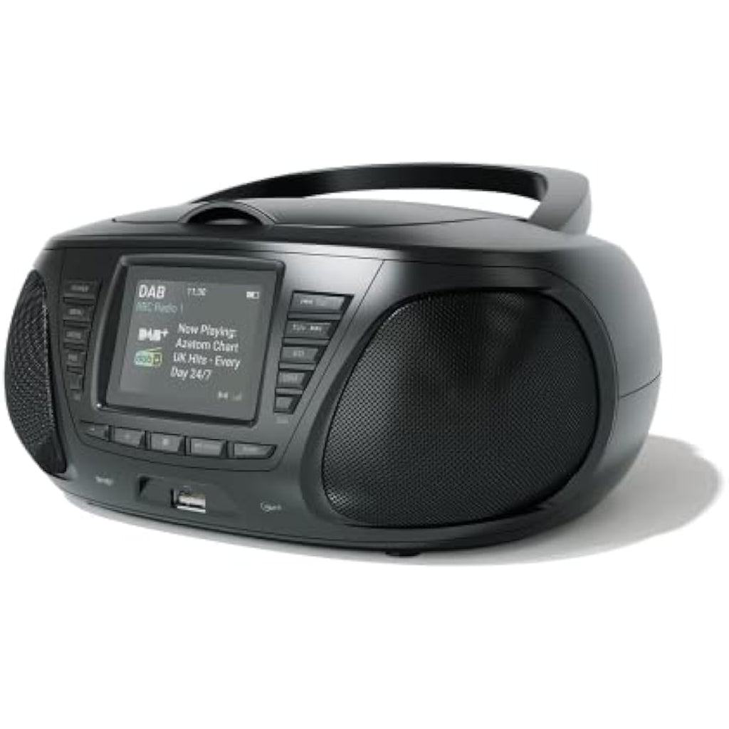 Azatom Zenith Z4 Portable CD Player | DAB+ Digital Radio & Bluetooth - Black