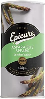 Epicure Green Asparagus Spears in Salted Water, 425g (Pack of 12)