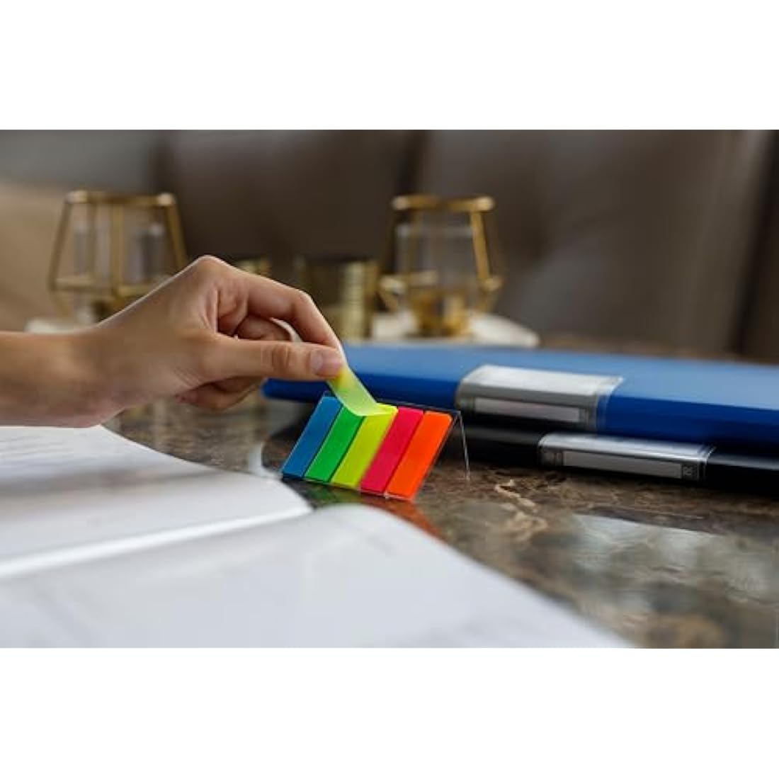 Ziffs Office A4 Display Folders - 4 Pack of 30 Pockets with Labels