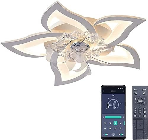 AiPaiTe Modern LED Ceiling Fan – Dimmable 5-Light Silent Fan with Remote