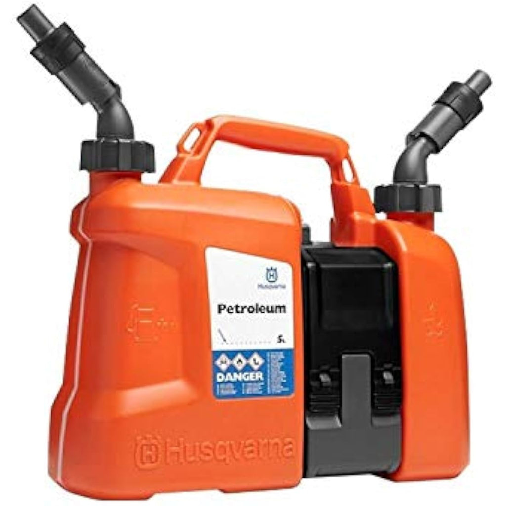 Husqvarna Combi Can – 5L Fuel & 2.5L Oil Spill-Proof Combination Canister