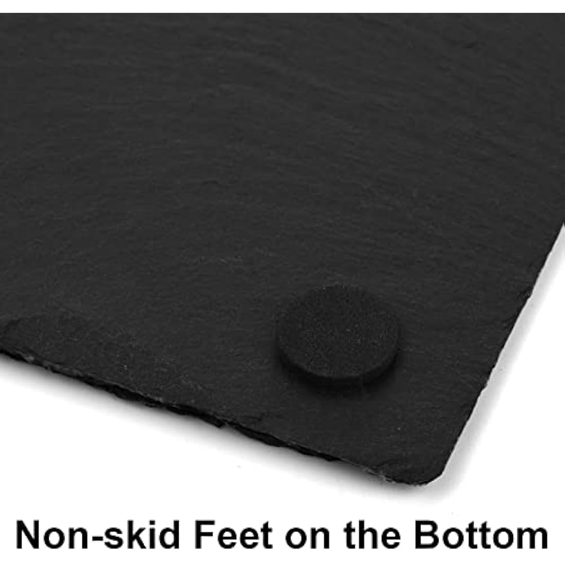 Hacaroa 6-Piece Slate Cheese Board – 12x8 Black Charcuterie Serving Tray