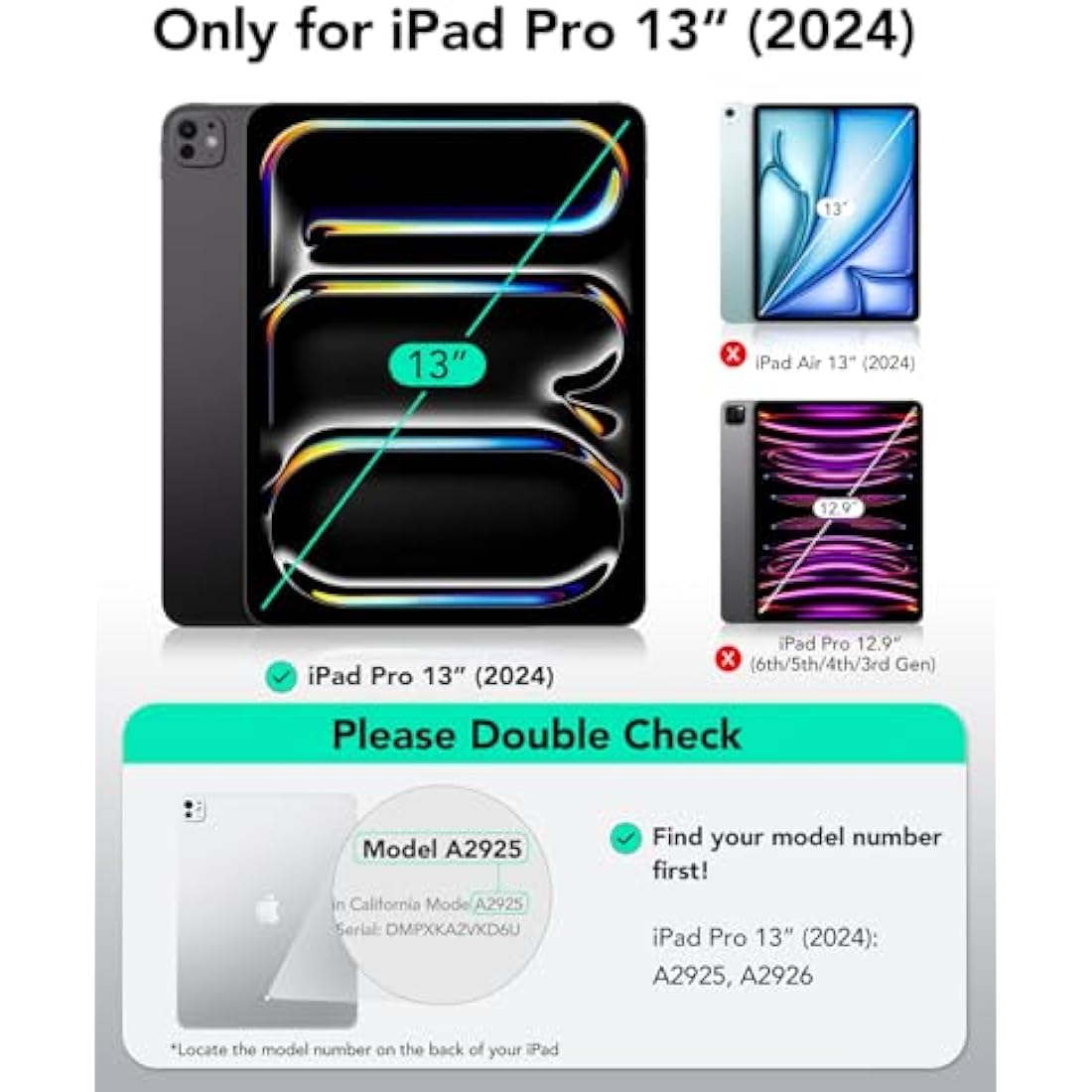 ESR iPad Pro 13 Case (2024 M4) – Shift Series Rotating Magnetic Cover