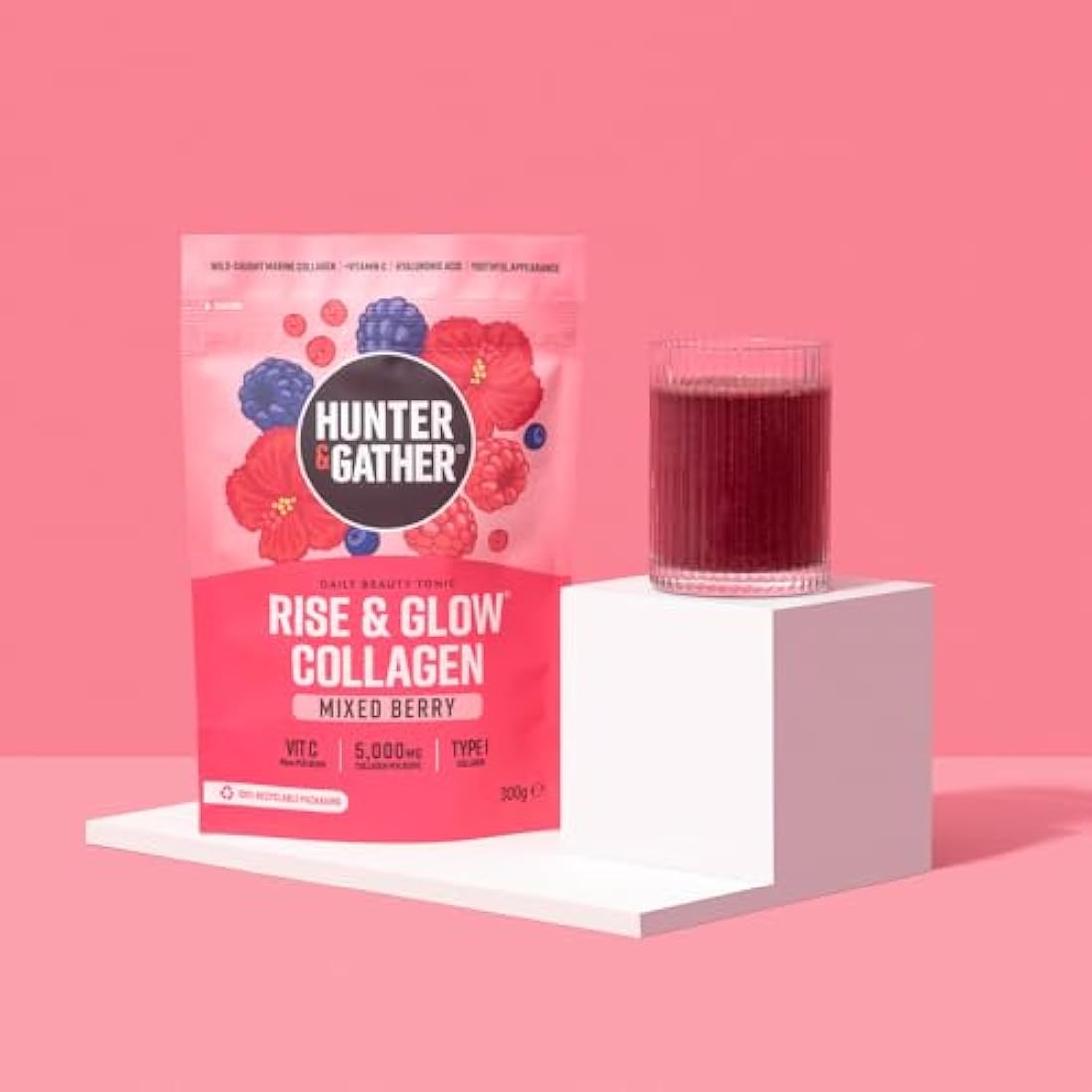 Hunter & Gather Marine Collagen Beauty Tonic – Mixed Berry 300g
