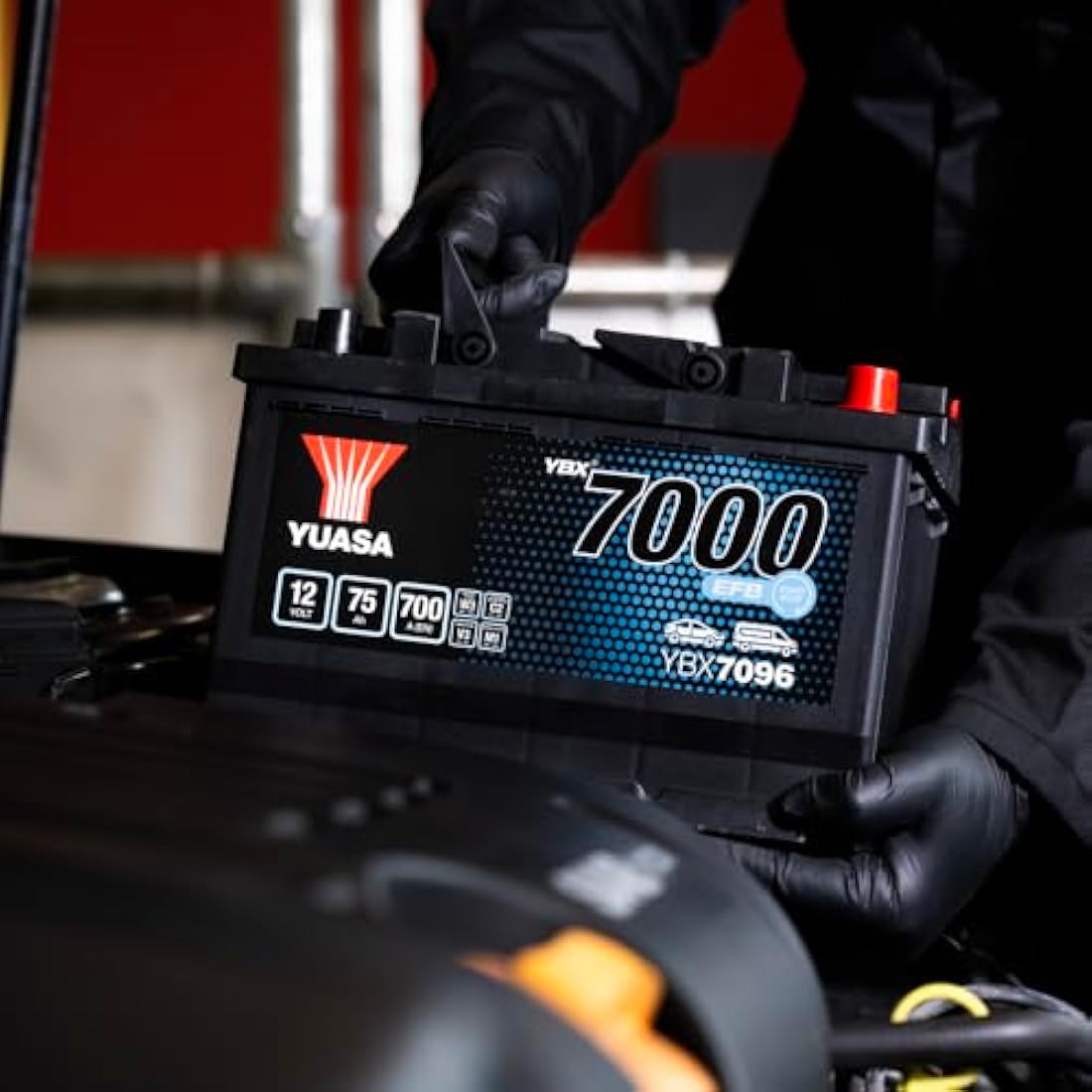 Yuasa YBX7096 12V 75Ah 700CCA EFB Start Stop Car Battery