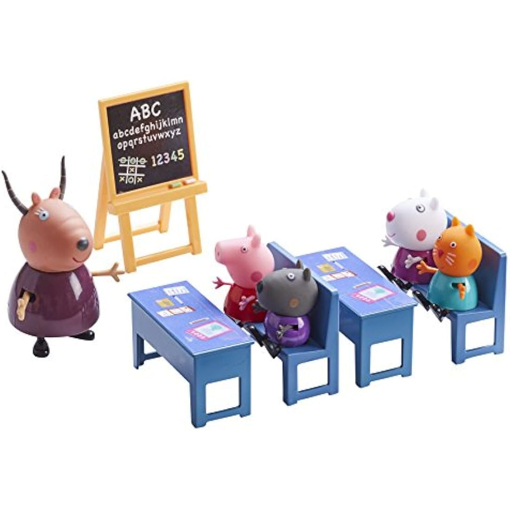 Peppa Pig Classroom Toy Playset with Character Figures – Multicoloured