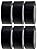 Crimson Starfish Black Duct Tape – 6 Rolls of 48mm x 45m Gaffer Tape