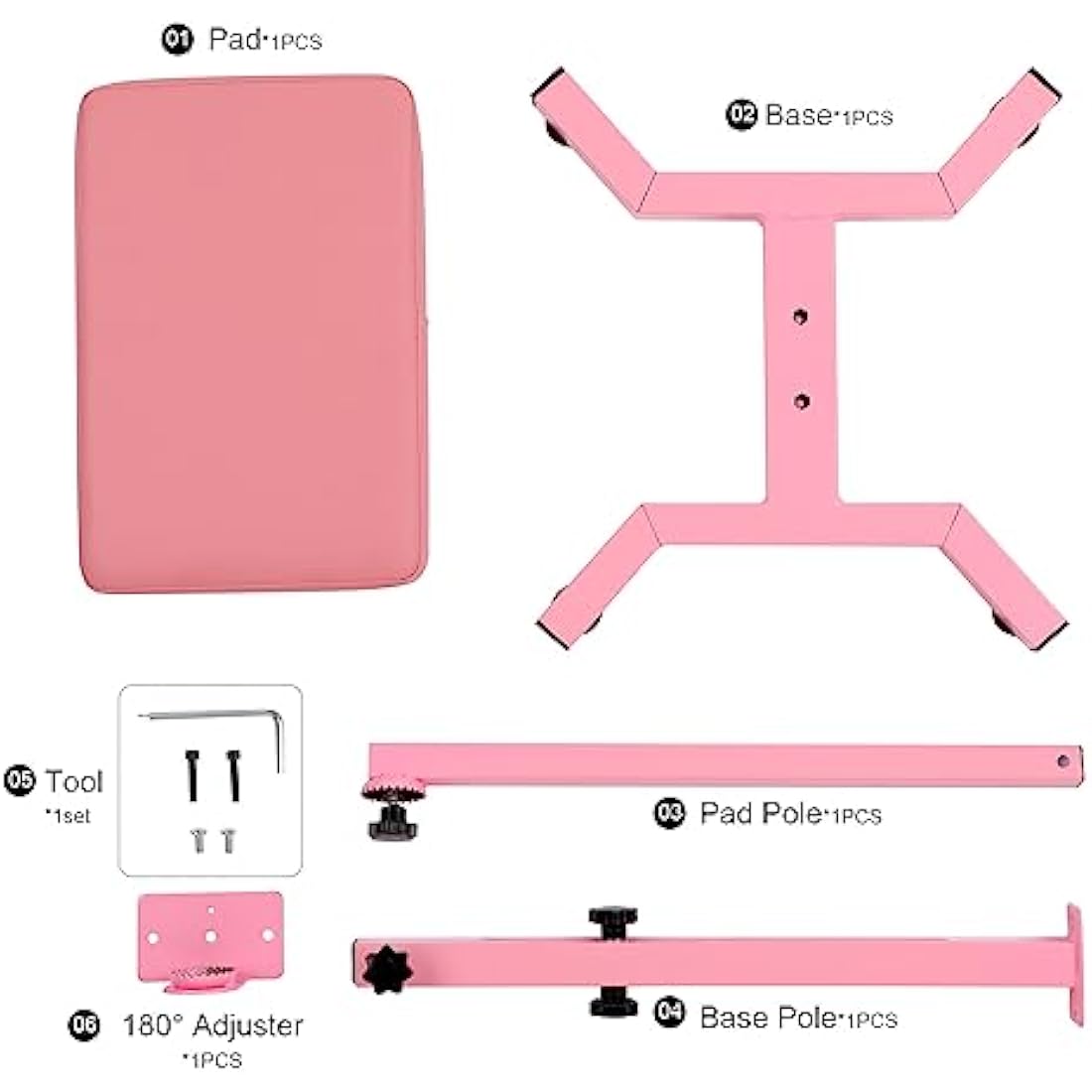 Tattoo Armrest – Adjustable Height & Memory Foam Pad