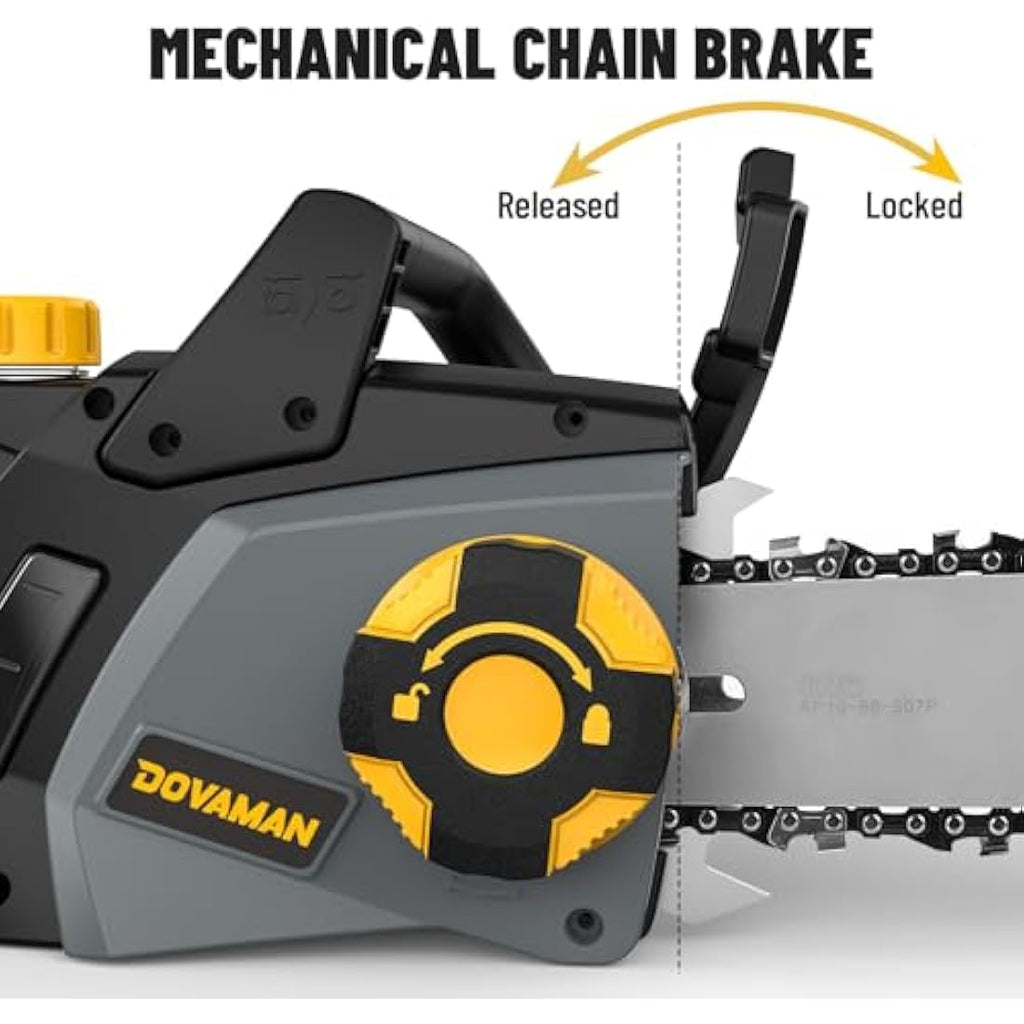 DOVAMAN 2400W Electric Chainsaw – 16 Inch Oregon Bar with 2 Chains