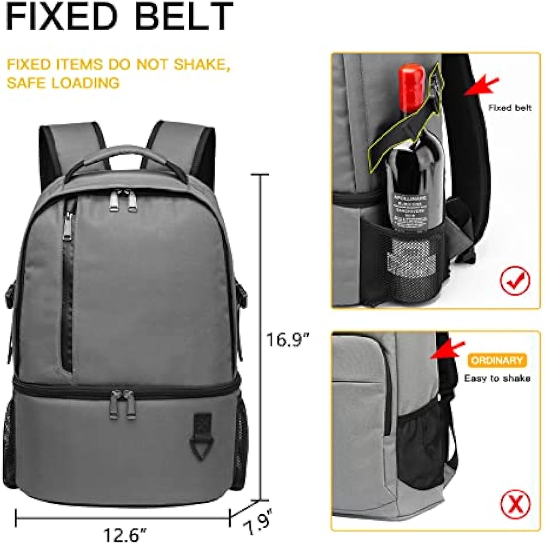 TUGUAN 28L Insulated Cooler Backpack – Leakproof Double Deck Picnic Bag