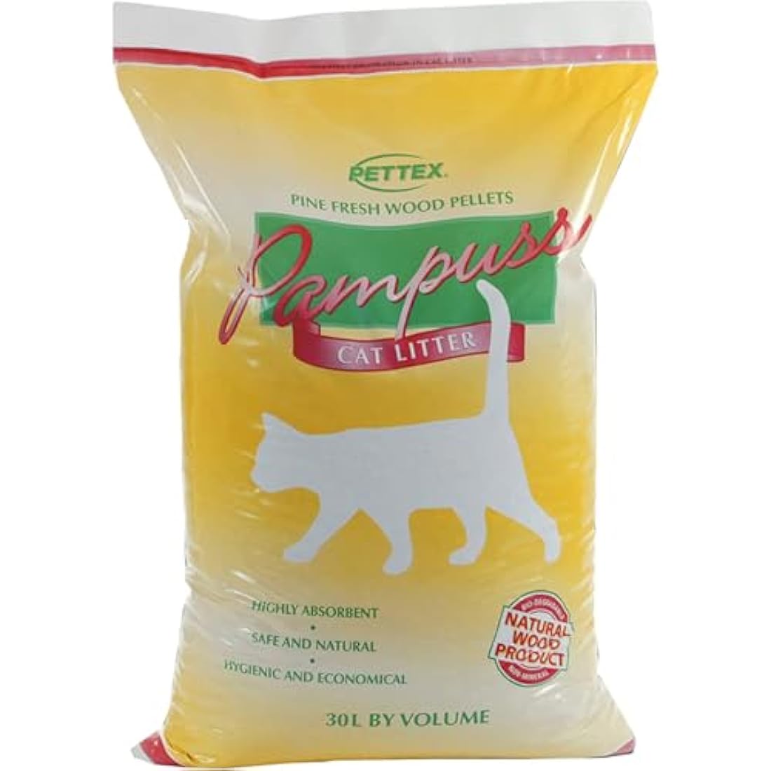Pettex Pampuss Woodbase Cat Litter – 30L Pine Fresh Recycled Wood