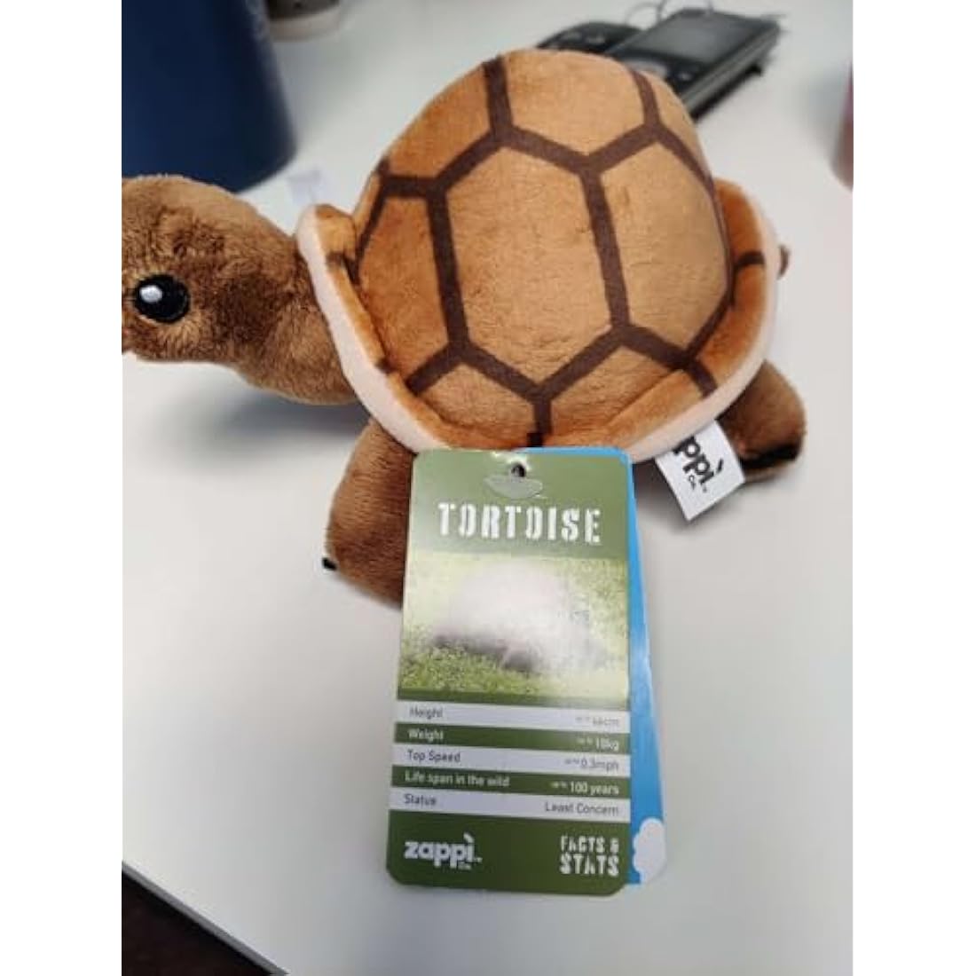 Zappi Co Turtle Plush Stuffed Animal – Soft Washable Toy for Kids