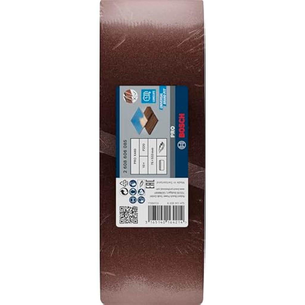 Bosch PRO X440 Sanding Belt for Wood and Paint | 75x533mm | Grit 220