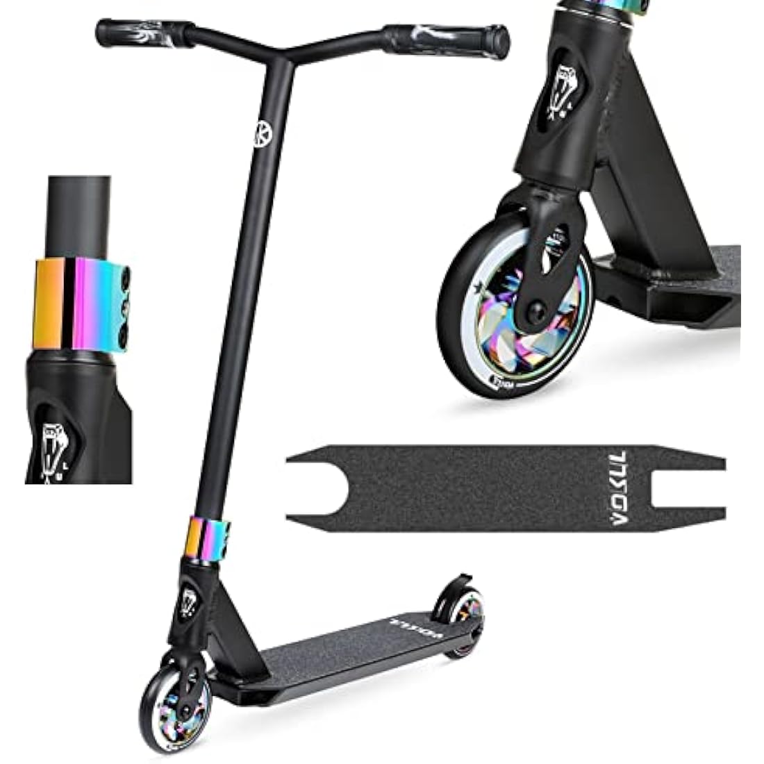 Vokul Bzit K1 Pro Stunt Scooter | 110mm Alloy Wheels for Kids 8+