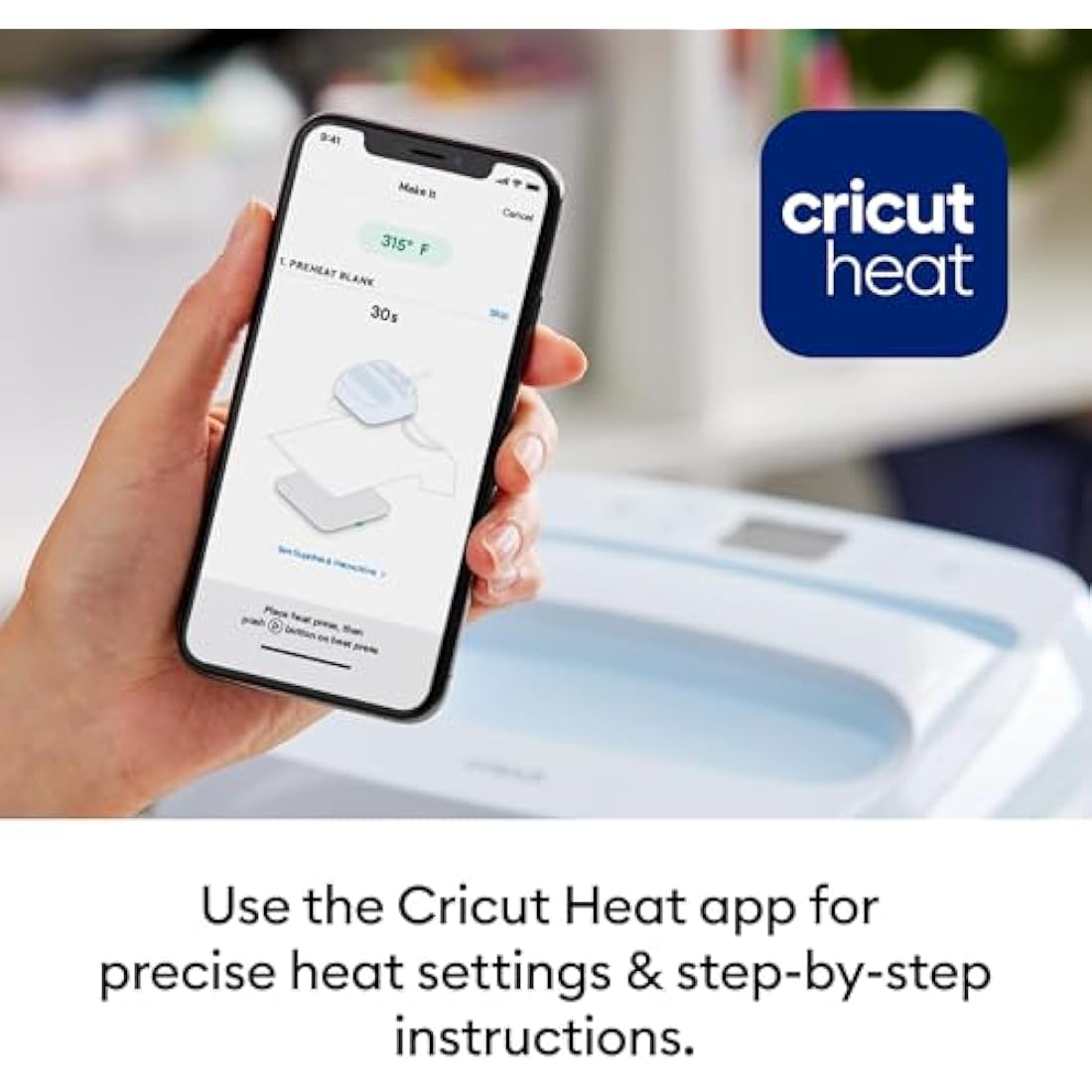 Cricut EasyPress 3 - 9" x 9" Heat Press for HTV & Sublimation - Zen Blue