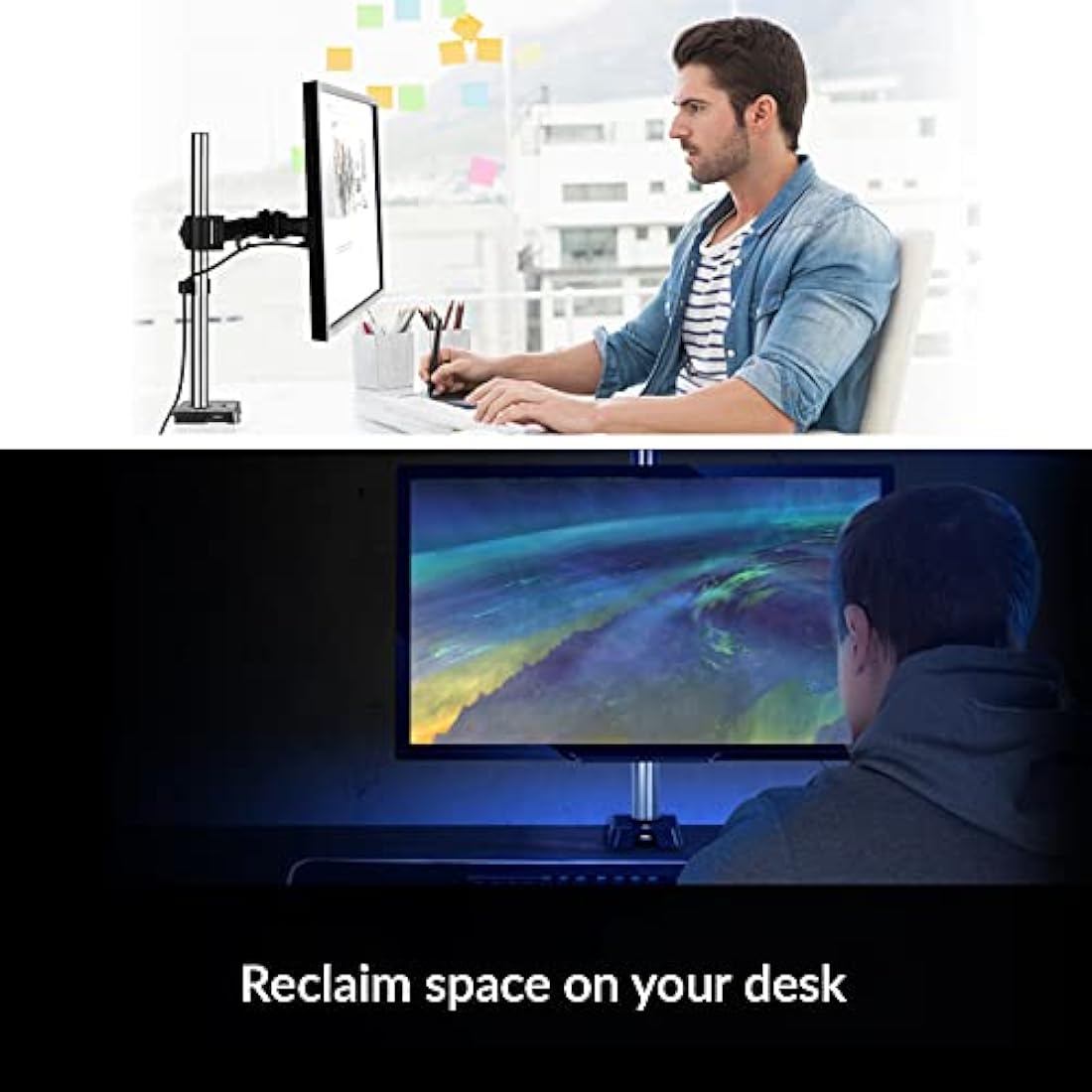 ARCTIC Z1 Gen 3 Single Monitor Arm | Desk Mount for 38" Ultrawide – Black